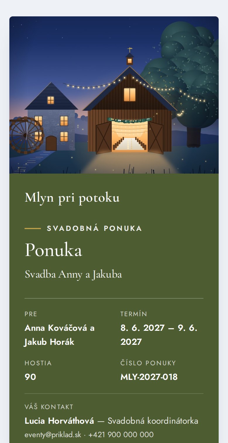 Verando · Odíde ponuka na jeden odkaz